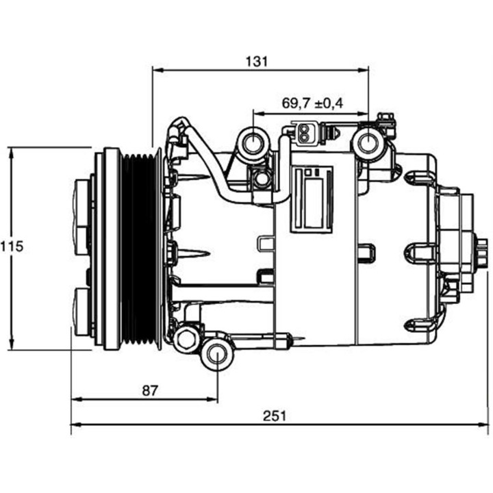 67120  COMPRESOR  FORD FOCUS II / CMAX 1.8 TDCI 05-