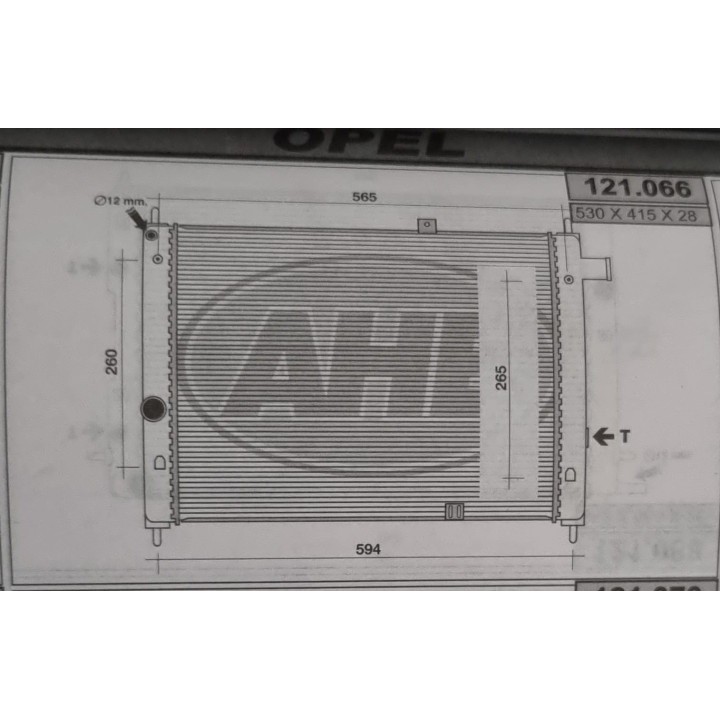 121066  RAD OPEL Ascona C 1.6 D    M