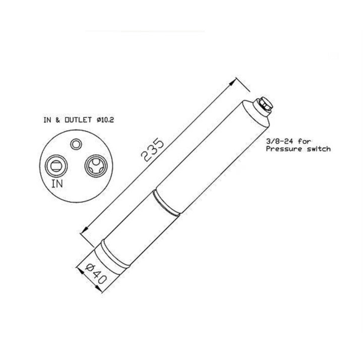 33801  FILTER DRIER NISSAN XTRAIL / 350Z 02 -