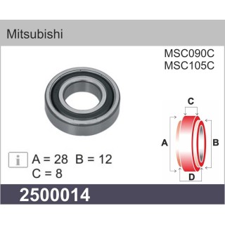 2500014  RODAMIENTO MITSUBISHI   28 X 12 X 8