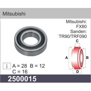 2500015  RODAMIENTO MITSUBISHI   28 X 12 X 16