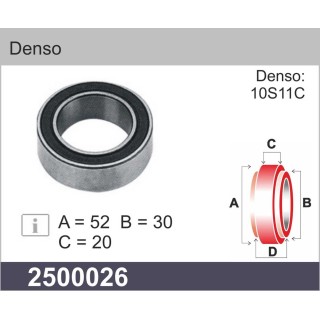 2500026  RODAMIENTO DENSO   52 X 30 X 20