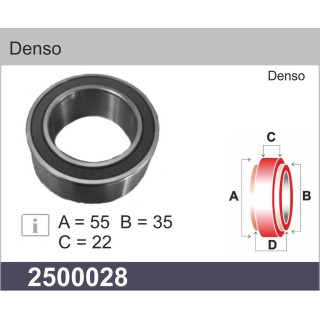 2500028  RODAMIENTO    55 X 35 X 22