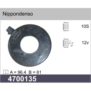 4700135  BOBINA DENSO NP 10PA 12V 96X61X25X40MM