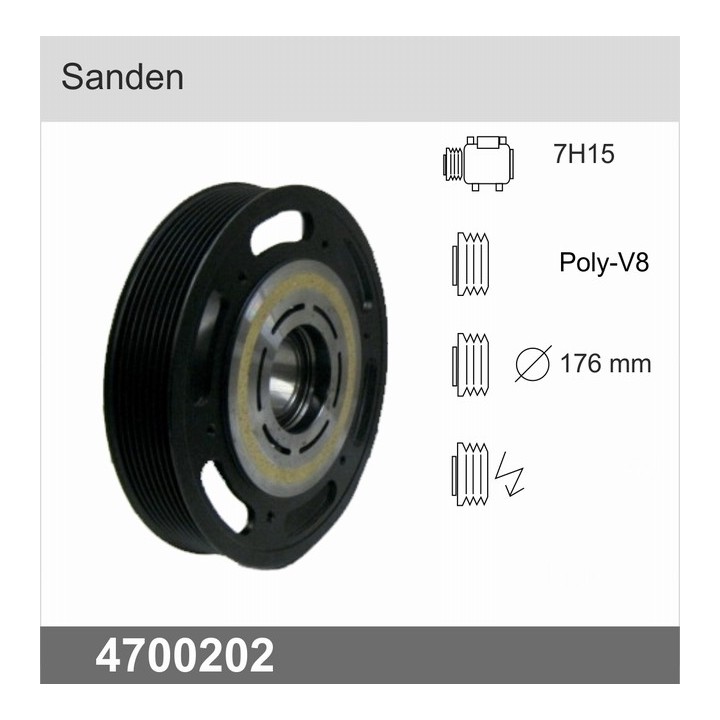 4700202  PULLEY SANDEN 7H15 4324