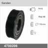 4700206  POLEA SANDEN 7H15 POLY-V8 119MM 50.1 MM