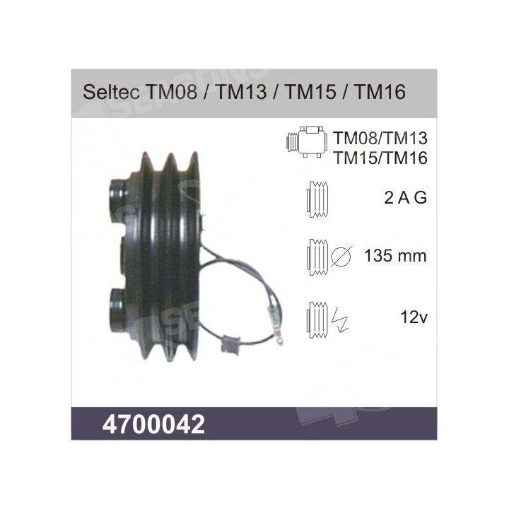 4700042  COMPRESSOR CLUTCH SELTEC TM08 / TM 13 / TM 15 / TM