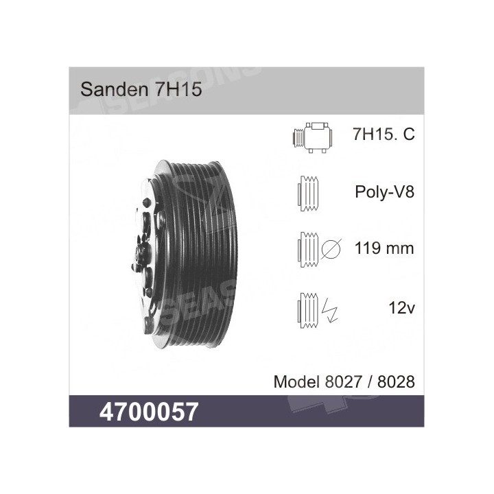 4700057  EMB SD 7H15 PV8 123MM 12V
