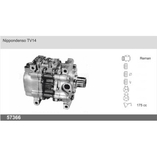 57366  COMPRESOR  DENSO TV14 W/O CLUTCH