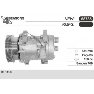 58735  COMPRESOR NUEVO LAND ROVER DISCOVERY 2.0 L