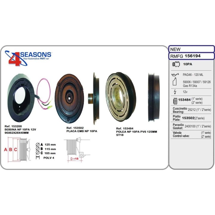 EMBRAGUE COMP RMFG LAND ROVER FREELANDER 1 8
