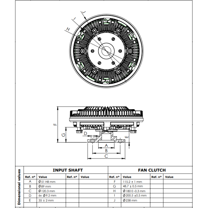 7023124  EMBRAGUE VENTILADOR
