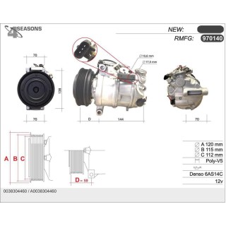 CMP RMFG MERCEDES CLASSE A W176/ GLA X156 220CDI