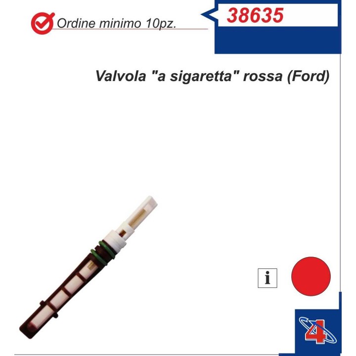 38635  UNIVERSAL EXPANSION VALVE ORIFICE TUBE RED