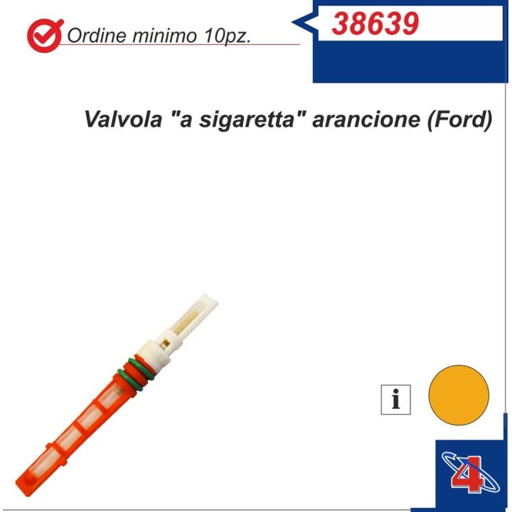 38639  UNIVERSAL EXPANSION VALVE ORIFICE TUBE ORANGE