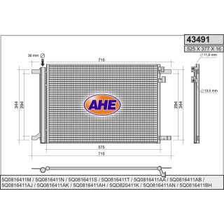 43491/O  COND VOLKSWAGEN Golf VII  12-