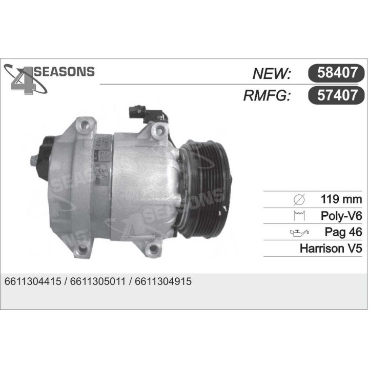 57407  HR V5 A/D PV6 120MM 12V H-B T.P.