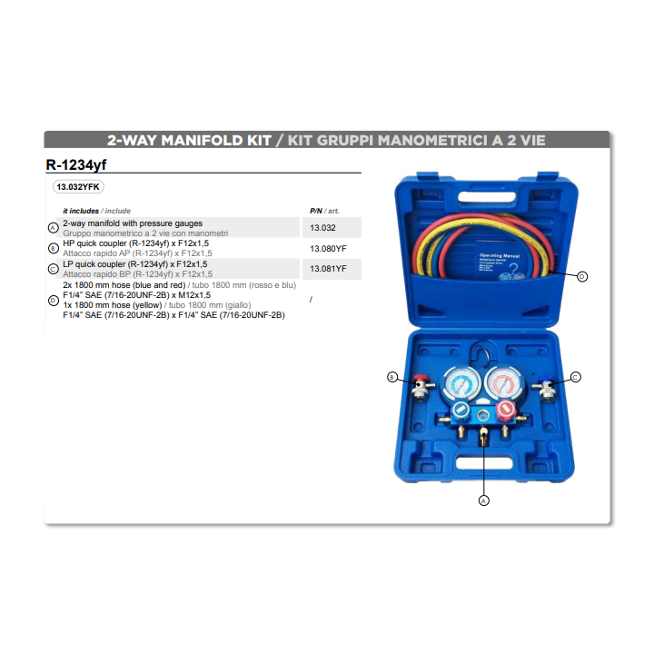 59220YF  MALETIN PUENTE DE MANOMETRO 1234YF