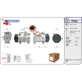 97945  COMPRESOR  CHRYSLER VOYAGER III CRD