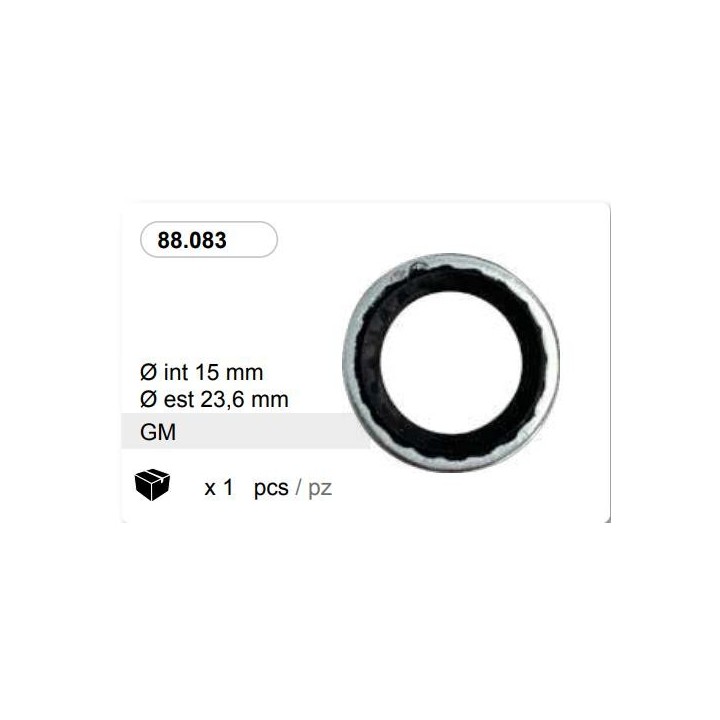 JUNTAS ARANDELA GOMA 23 6 X 15 MM