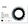 88086  JUNTAS ARANDELA GOMA 28 X 15 mm