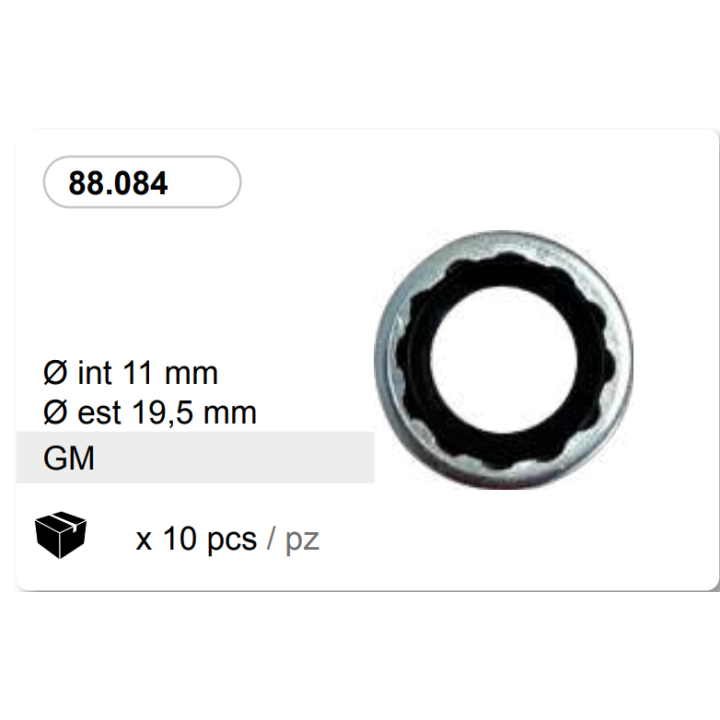 88084  24402 JUNTAS ARENDELA GOMA 19.5 X 11 mm