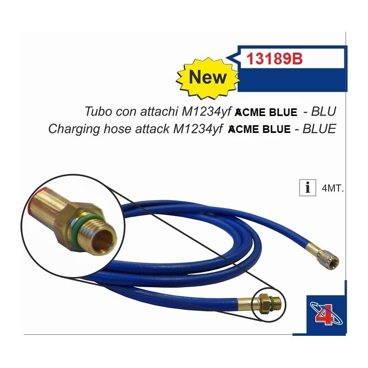 13189B  MANGUERA AZUL 300CM 1/2 ACME AZUL  1234YF