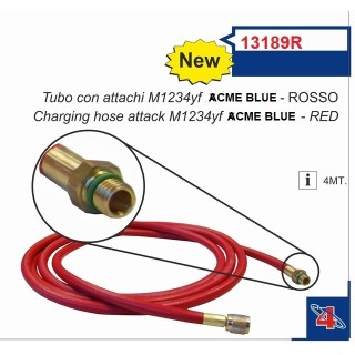 13189R  MANGUERA ROJA 300CM 1/2 ACME ROJA  1234YF