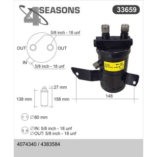 33659  FILTER DRIER SAAB 9000