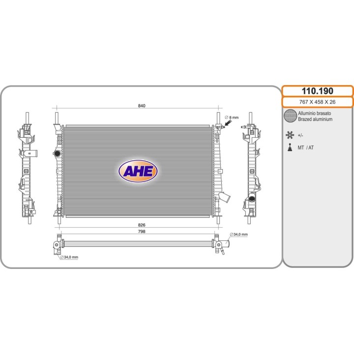 110190  FORD Transit/Tourneo Custom 2.0TDCi +/-AC M/AT 10.