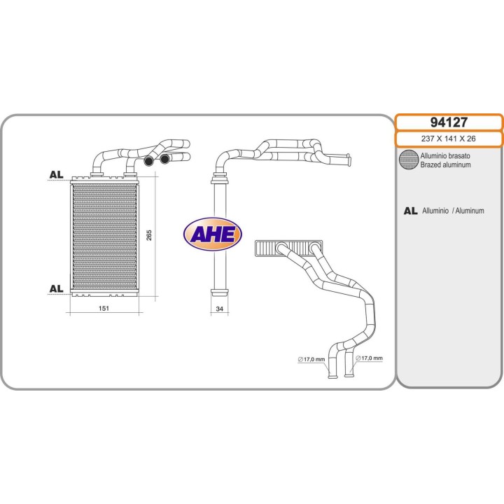 94127  CALEFACTOR SUZUKI GRAN VITARA 1.9 DDIS