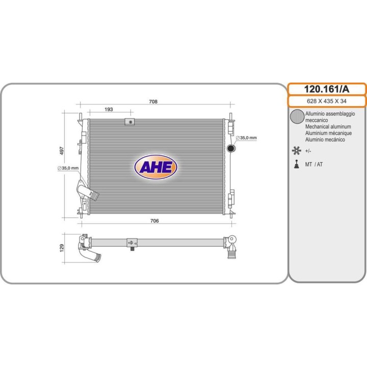 Rad  NISSAN Qashqai 1 6DCi  /-AC M/AT 02 07-04 14