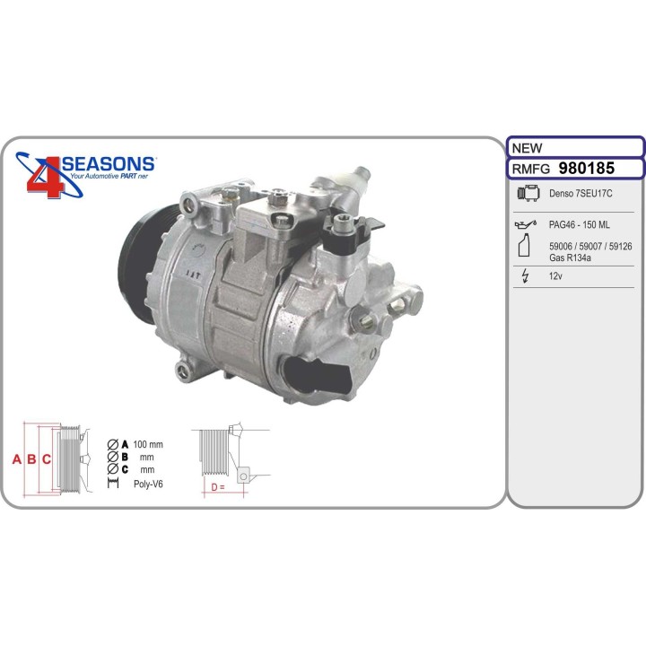 980185  CMP  VOLKSWAGEN Crafter 2.0TDi 06.06-