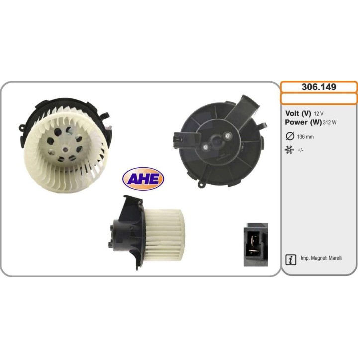 Vent  Abitacolo PEUGEOT 307 imp  Marelli 08 00-12 