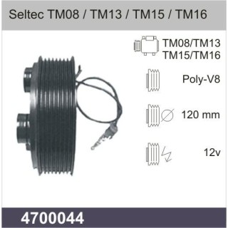 COMPRESSOR CLUTCH SELTEC TM08 / TM 13 / TM 15 / TM