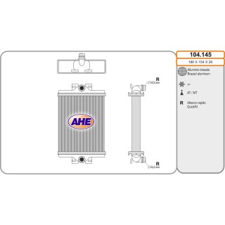 104145  Rad. Supp. BMW F20/F21/F22/F23/F30/F31/F32/F33/F34