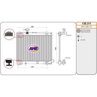 130311  RAD  TOYOTA Yaris 1.1/Hybrid +/-AC   11-