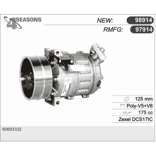 97914  COMPRESOR  ALFA ROMEO 159 2.4 JTDM 05-