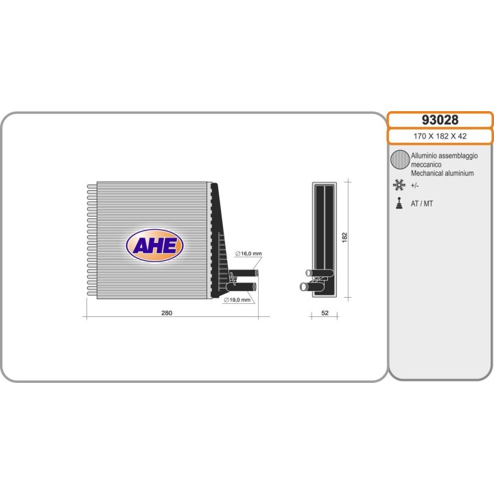 93028  HEATER CORE JEEP WRANGLER 02-