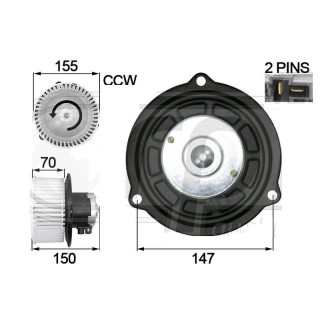 TURBINA VENTILADOR HABITACULO KOMATSU 24V  AR362-2