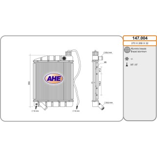 147004  Rad. MICROCAR MC1/MC2/Lyra/Virgo I/II/III/Family con bypass 