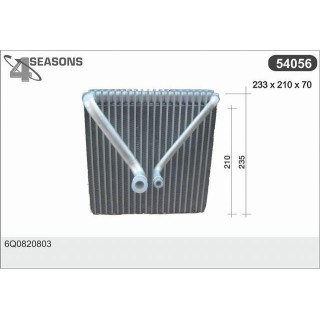 54056  EVAPORATOR VW POLO 01-