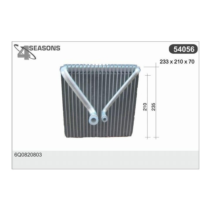 54056  EVAPORATOR VW POLO 01-