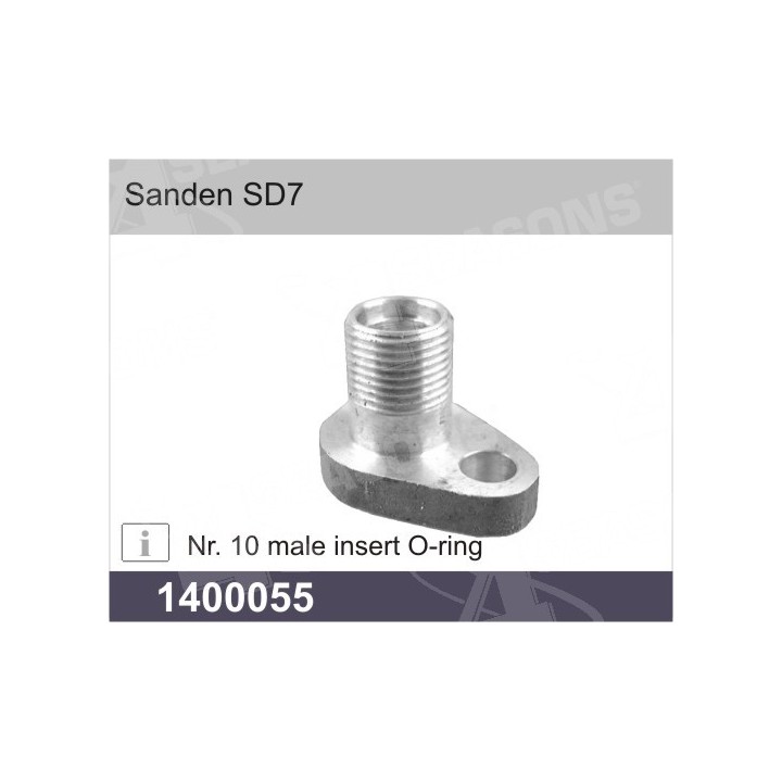 1400055  COMPRESSOR FITTING SANDEN SD7 / NR.10