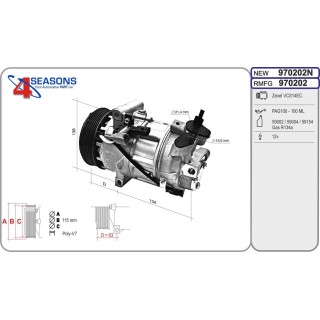 970202N  CMP NUEVO RENAULT Captur/Clio IV 0.9TCE/1.2TCE 01.13