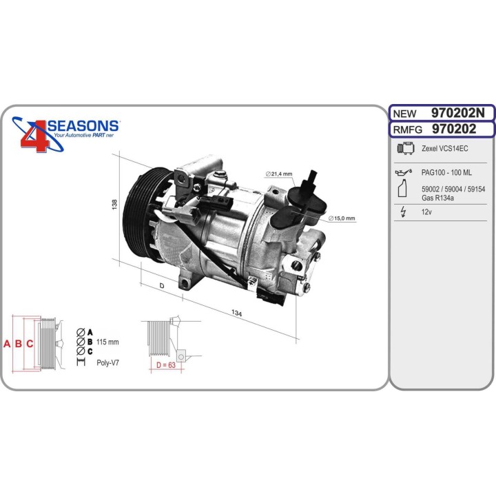 970202N  CMP NUEVO RENAULT Captur/Clio IV 0.9TCE/1.2TCE 01.13