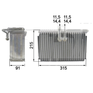 14509329 Evaporador EVAP.MAQUINA EC210-460 RQ