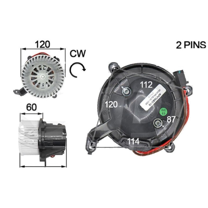 TURBINAS MOTOV W447 VITO 14- TRAS RQ