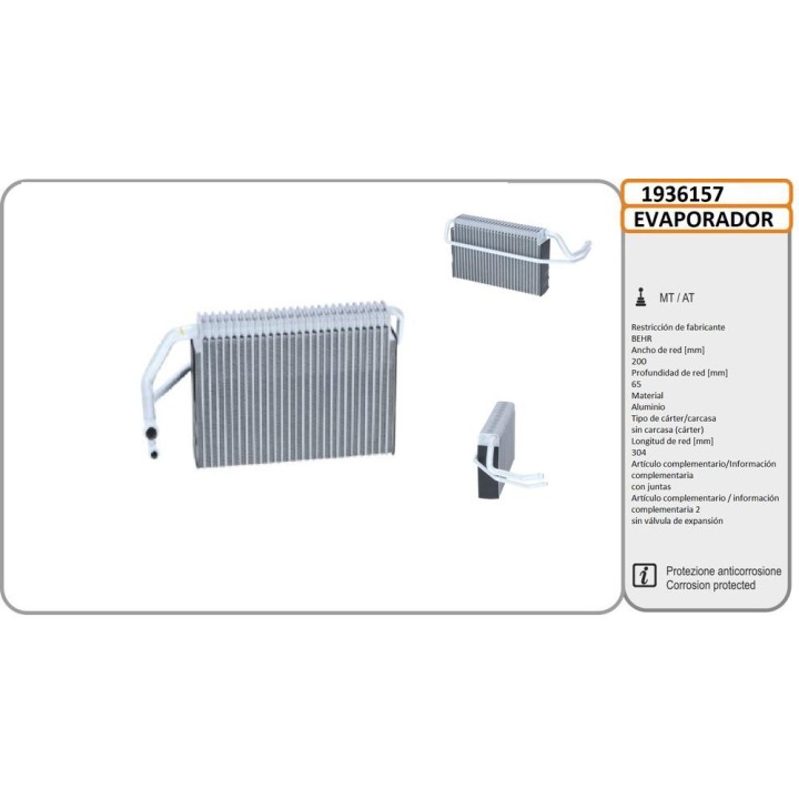 EVAPORADOR DAF XF 95 02-06