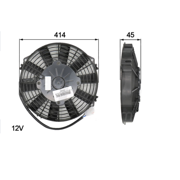 20166070  ELECTROVENTILADOR ASP 385MM 12V
